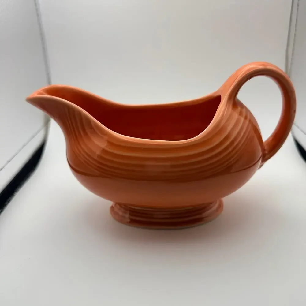 Homer Laughlin Fiesta Fiestaware Orange Gravy Boat Dish